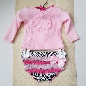 Infant Girl 2 pc Diaper Cover Set by Babyrageous